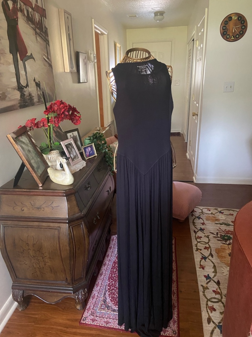 American Eagle Outfitters Black Wide-Leg Jumpsuit